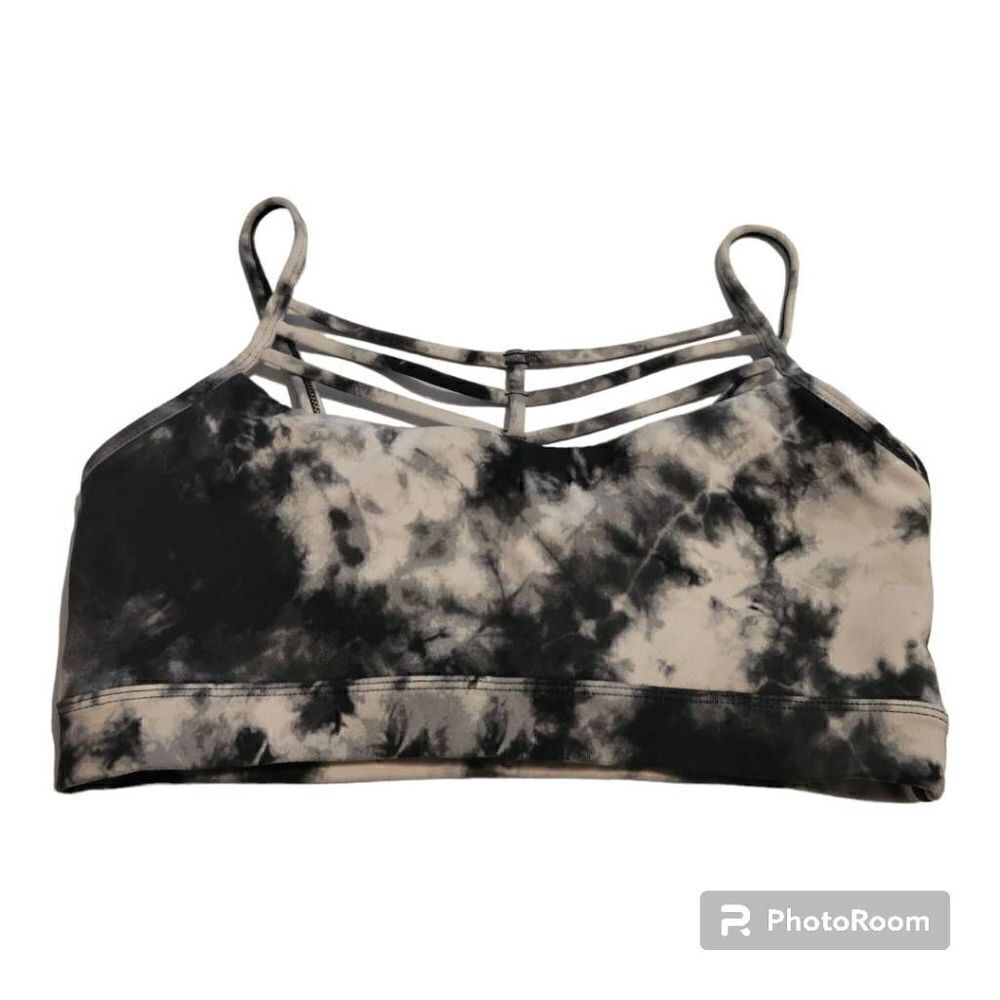 Betsey Johnson Performance Women's Black and White Sports Bra Size Small